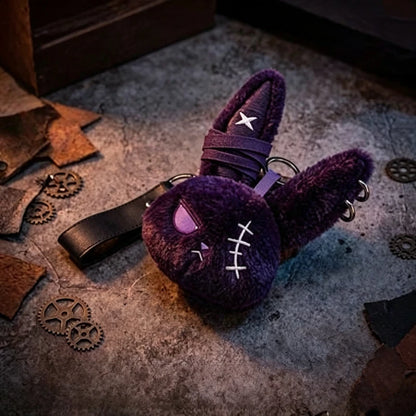 Gothic Bunny Keychain Rabbit Head