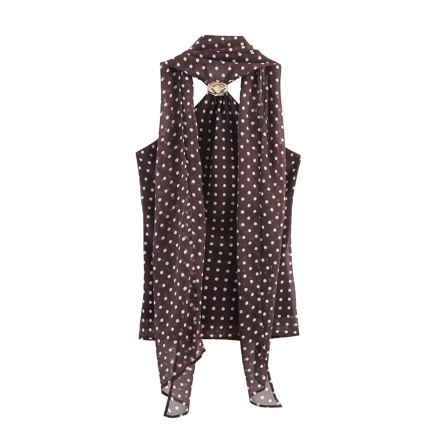 Polka Tassel Top