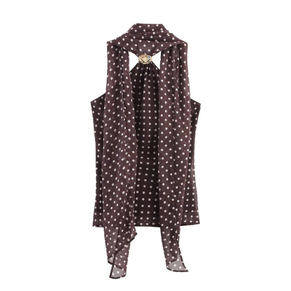 Polka Tassel Top