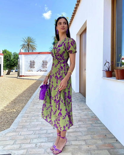 Asymmetrical Midi Dress