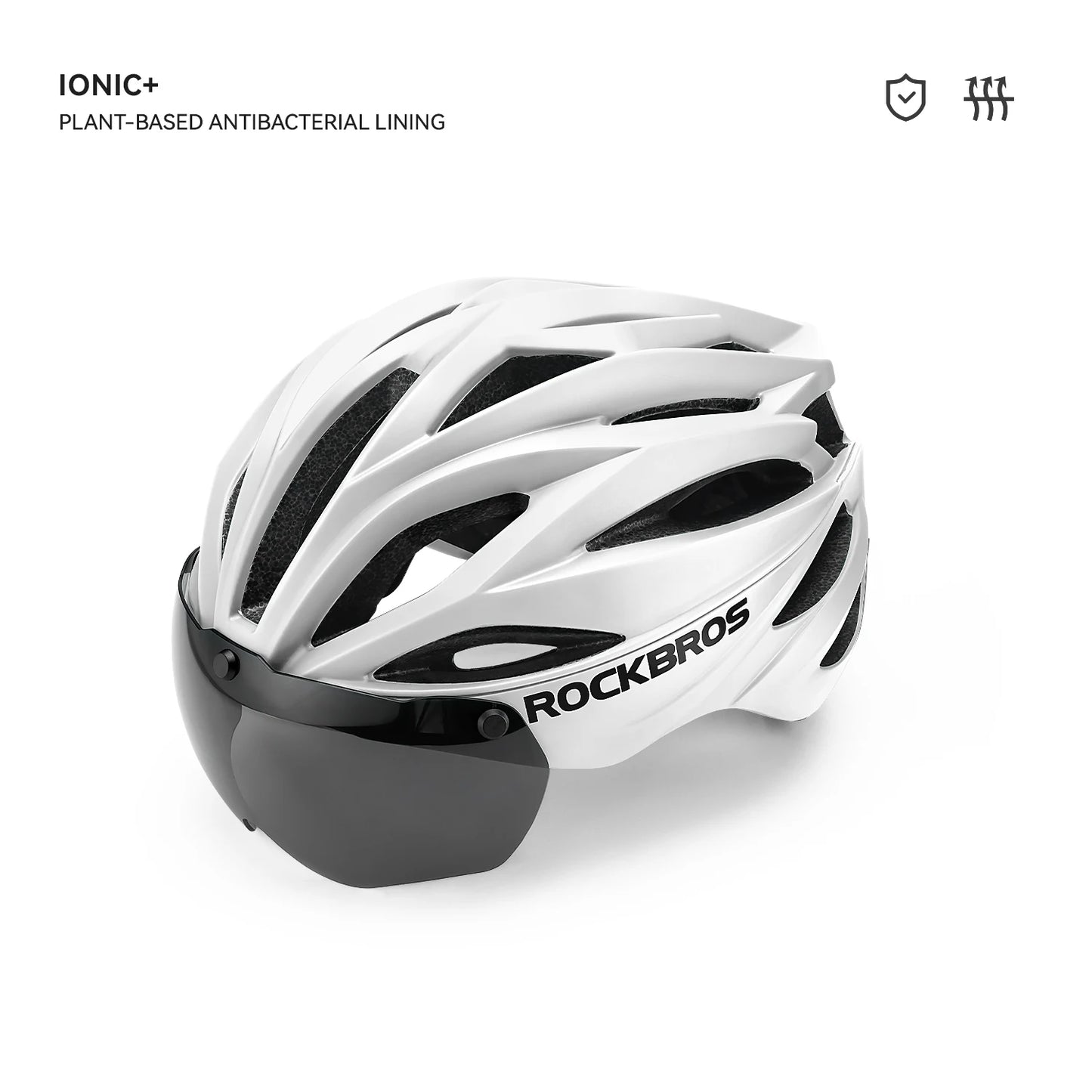 Magnetic Goggle Integrated Road Bike Helmet