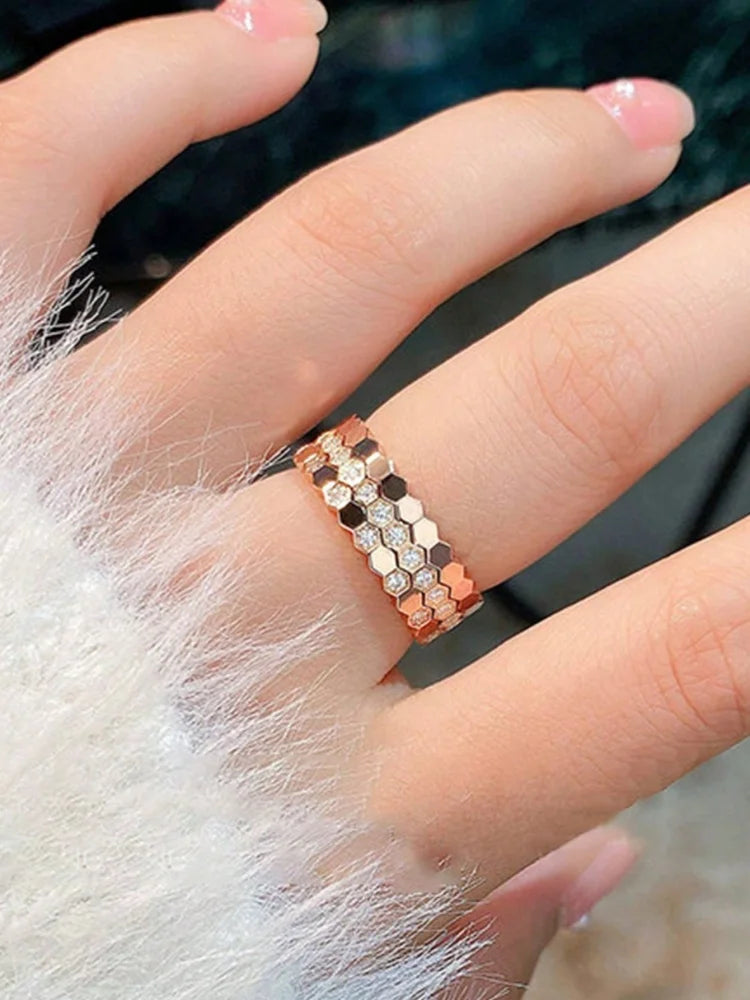 Zircon Wedding Band Ring