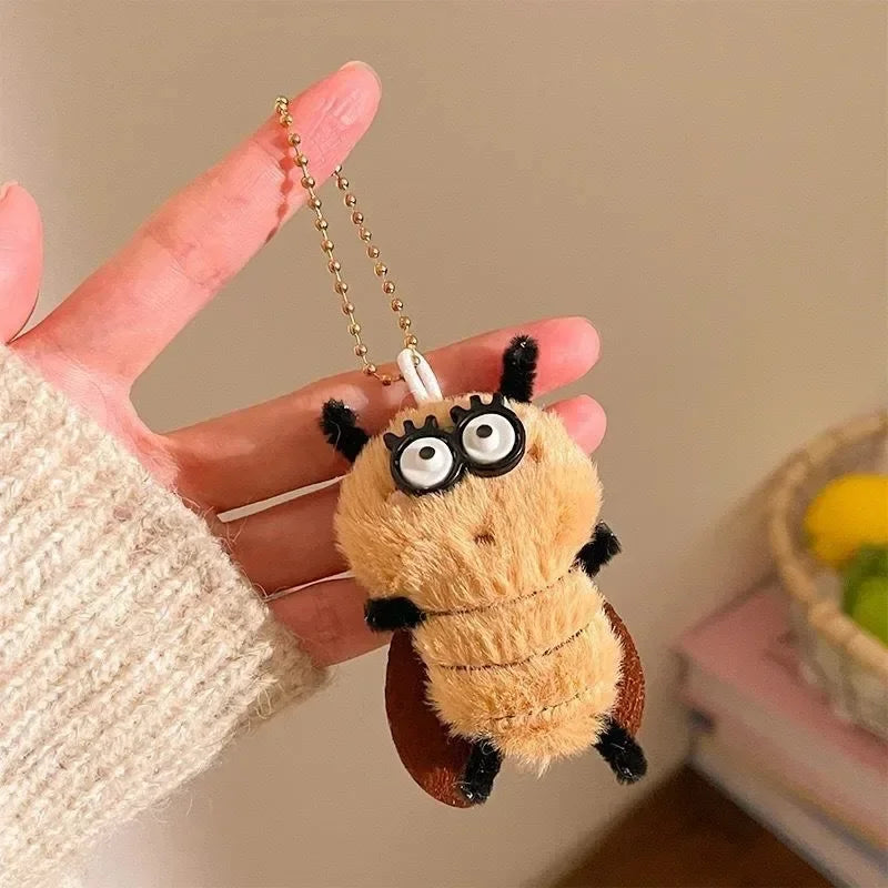Cute Cockroach Plush Keychain Stuffed