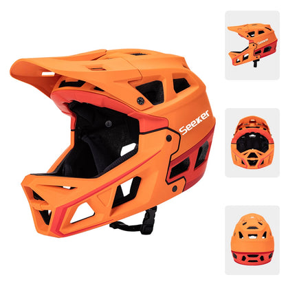 Integrated-Molding Off-Road Full Bike Helmet