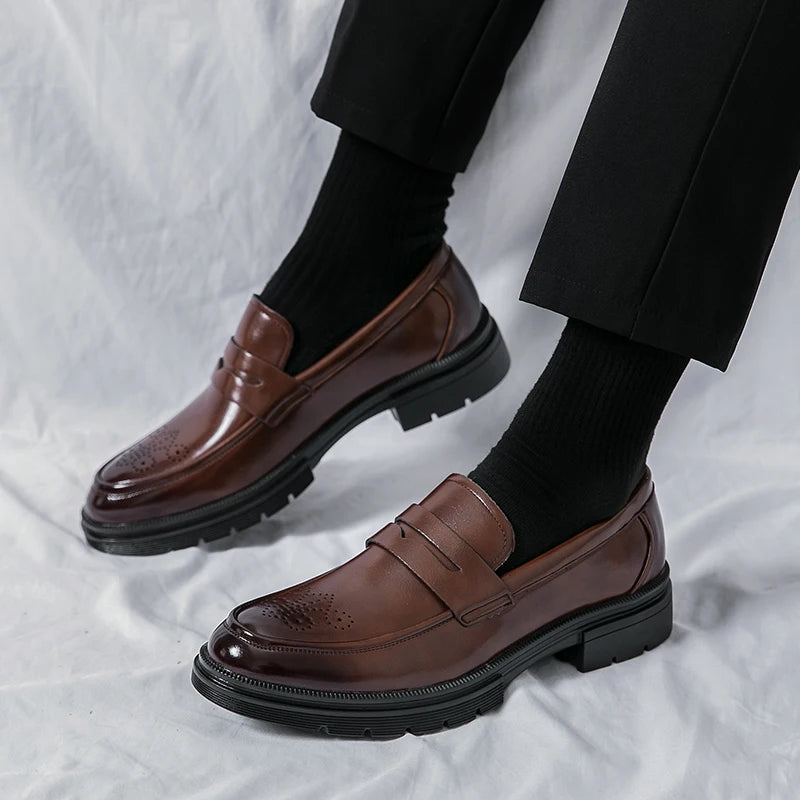 Breathable Leather Business Shoes