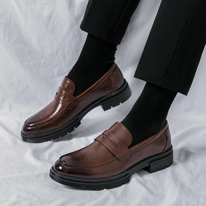 Breathable Leather Business Shoes