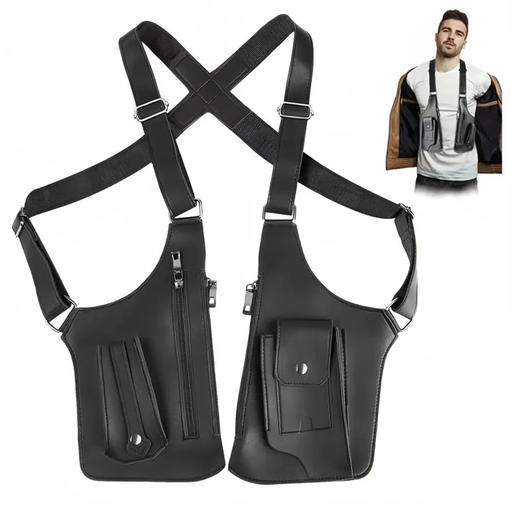 Anti-Theft PU Leather Chest Bag