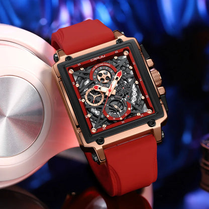 Rectangular Quartz Wristwatch