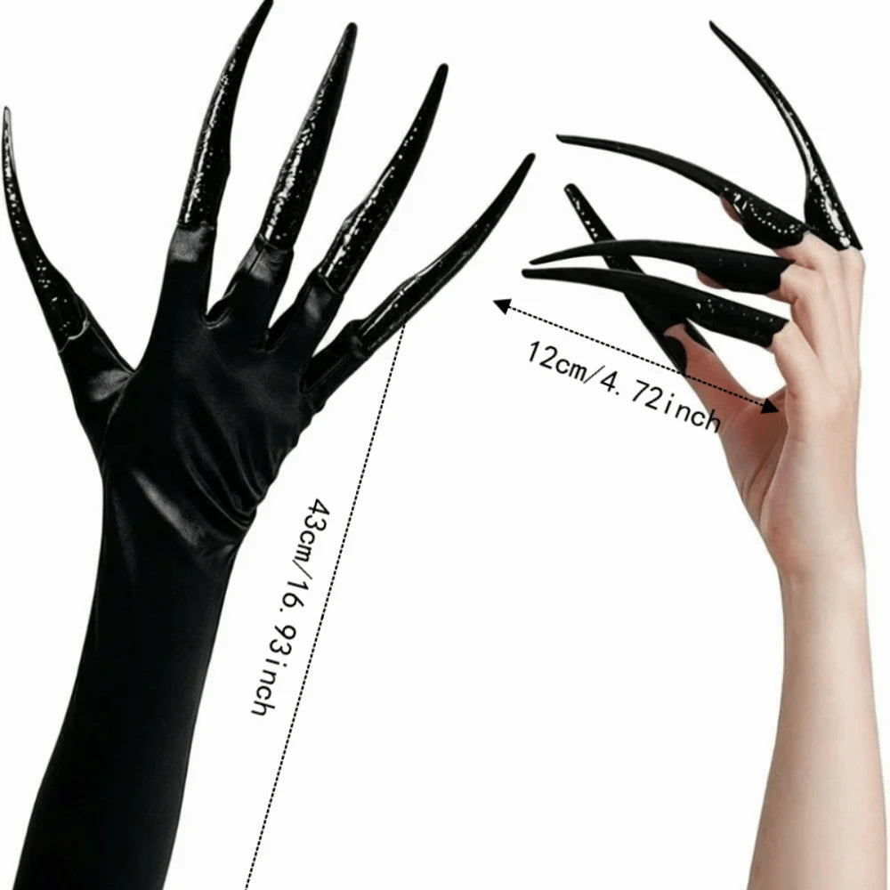 Black Witch Claw Nail Gloves