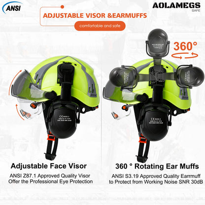 ABS Shell Dual-Visor Safety Helmet