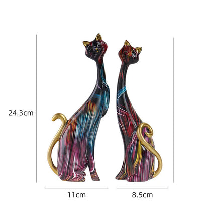 Couple Cat Sculpture