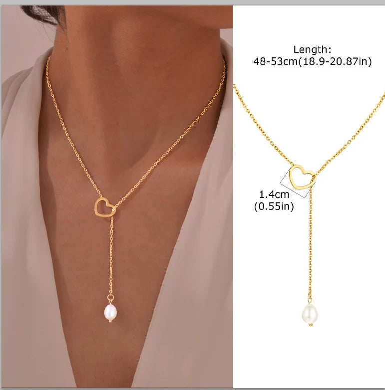 Gold Lariat Y-Shape Necklace