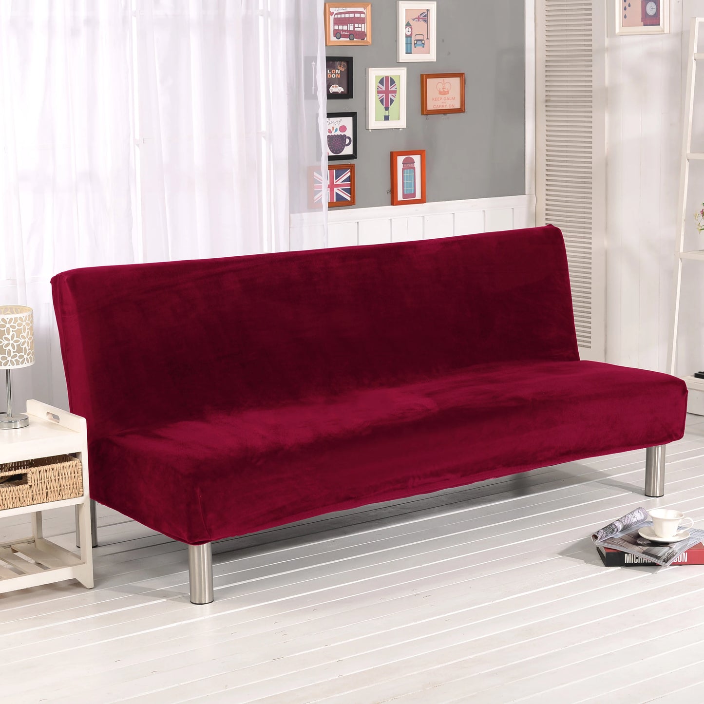 Velvet Sofa Bed Cover