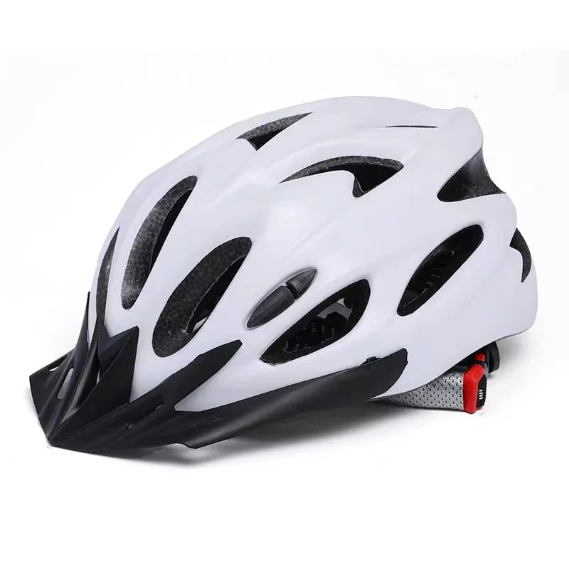 Carbon-Pattern Hollow-Vent Bike Helmet