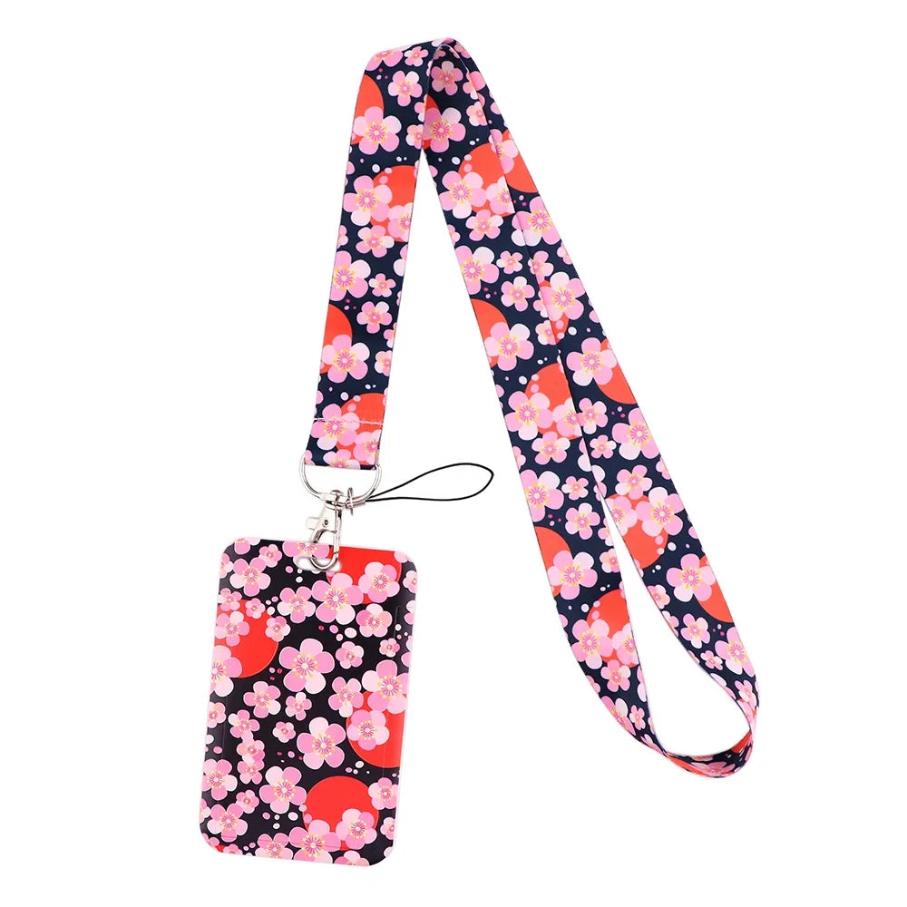 Sakura Cherry Blossoms Flower lanyard