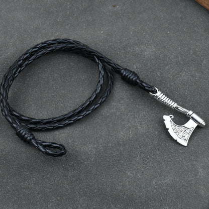 Viking Axe Leather Bracelet