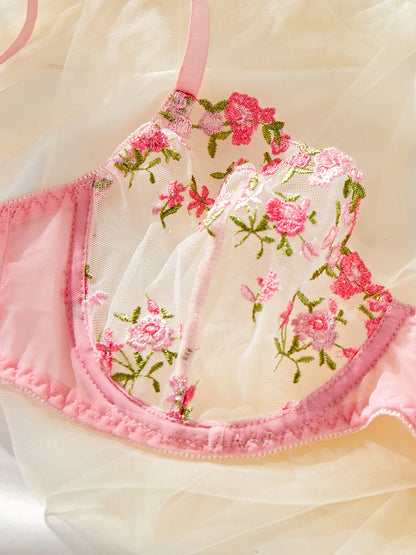 Delicate Floral Lingerie