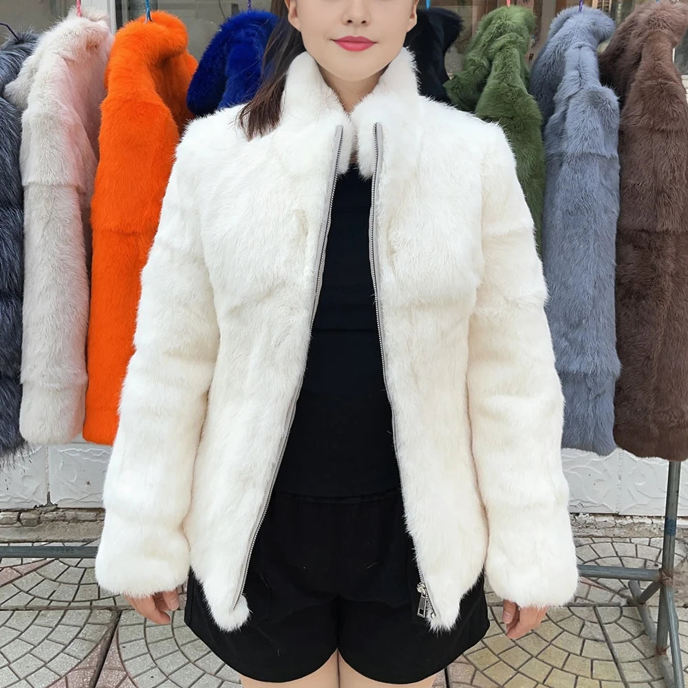Rabbit Fur Bolero Jacket