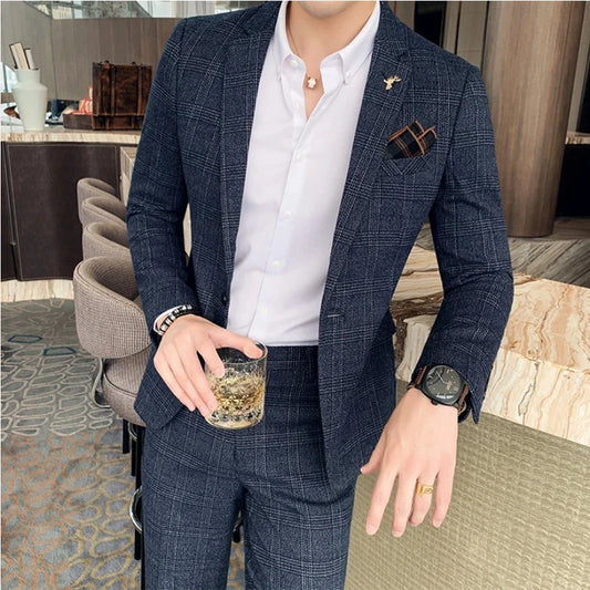 Slim Fit Business High Suit