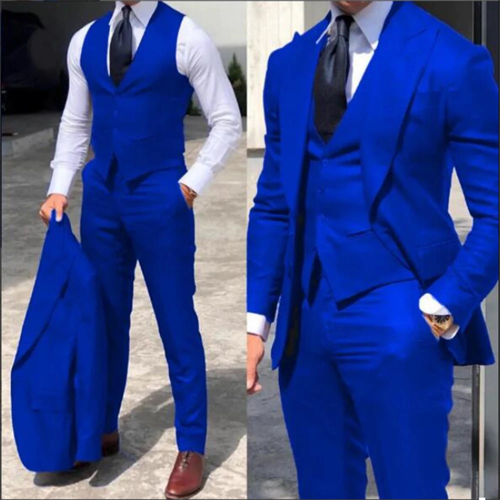 Solid Color Formal Business Suit