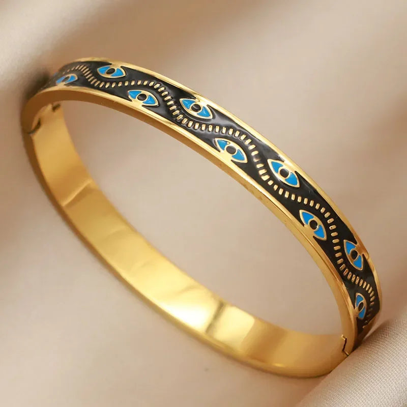 Gold Letter Cuff Bracelet
