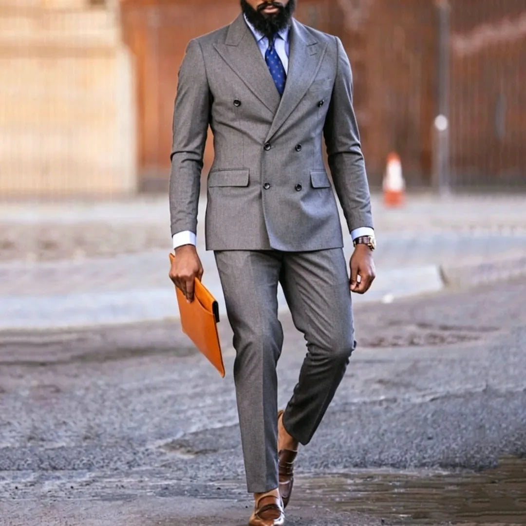 Dark Purple Double Button Suit