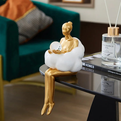 Golden Resin Decorative Figurine