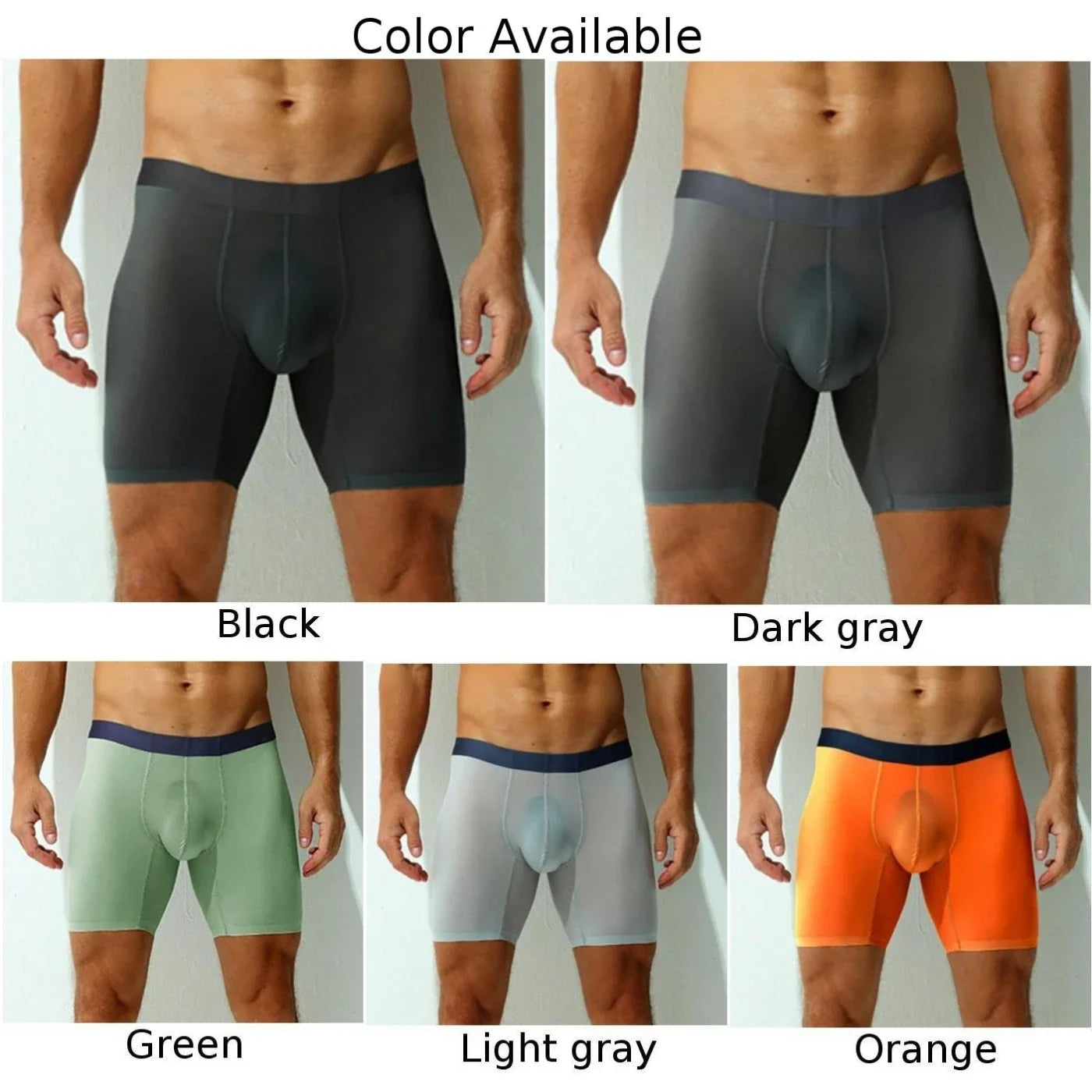 Solid Nylon Boxers