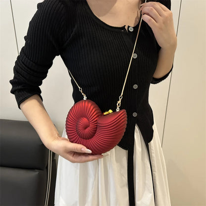 Gold Conch Crossbody Bag