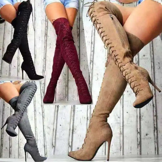 Over-The-Knee Stiletto Boots