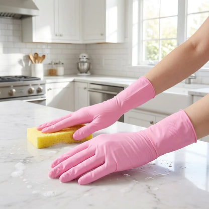 Pink Nitrile Disposable Gloves