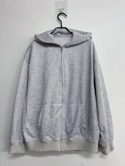 Angel Wing Embroidered Zip Hoodie