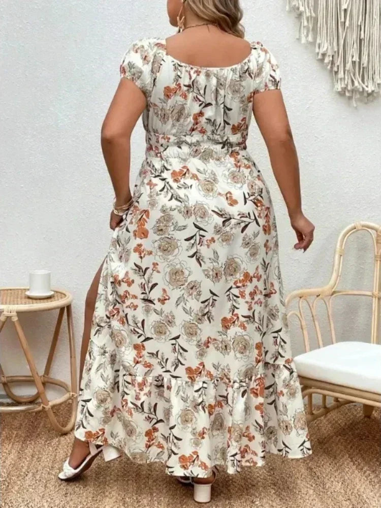Printed Lace Dress
