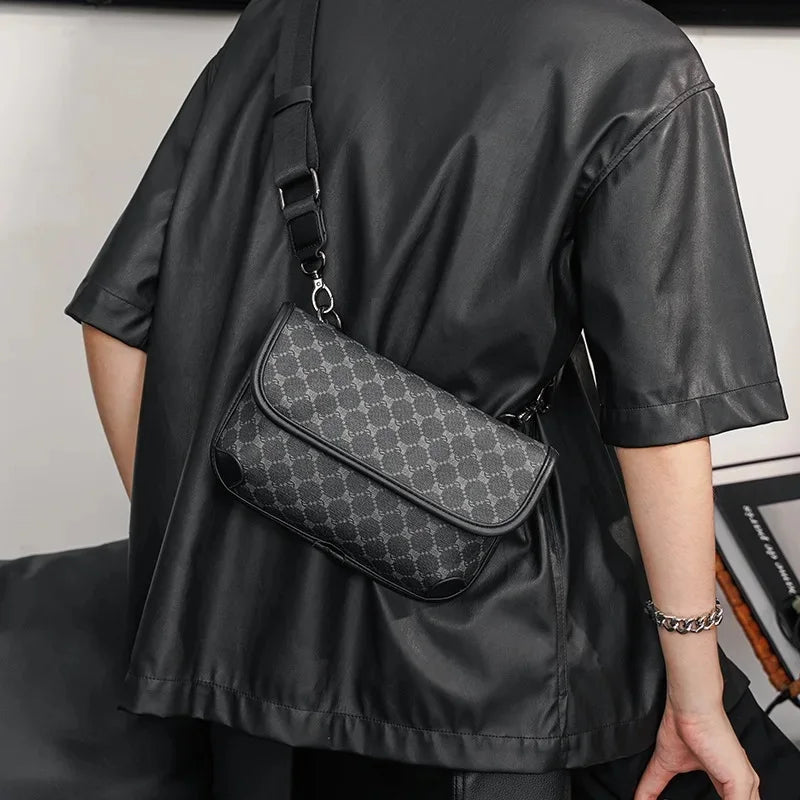 Plaid PU Leather Fanny Pack