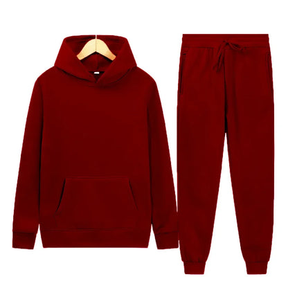 Women Two-Piece Zipper Hooded Tracksuit