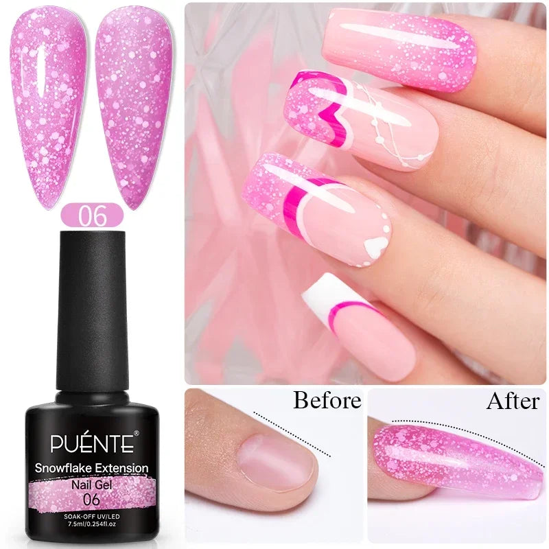 PUENTE Glitter Poly Nail Gel