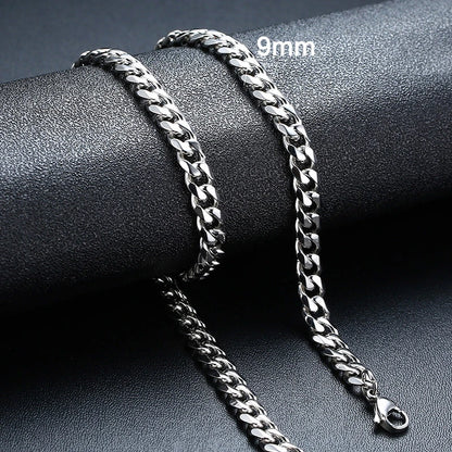 Metal Round Stainless Cuban Chain Party
