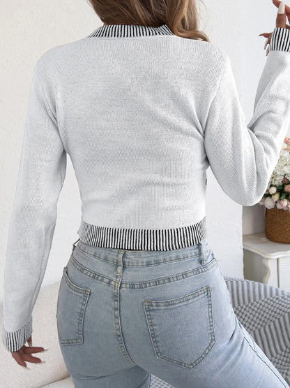 Striped Color-Block Sweater