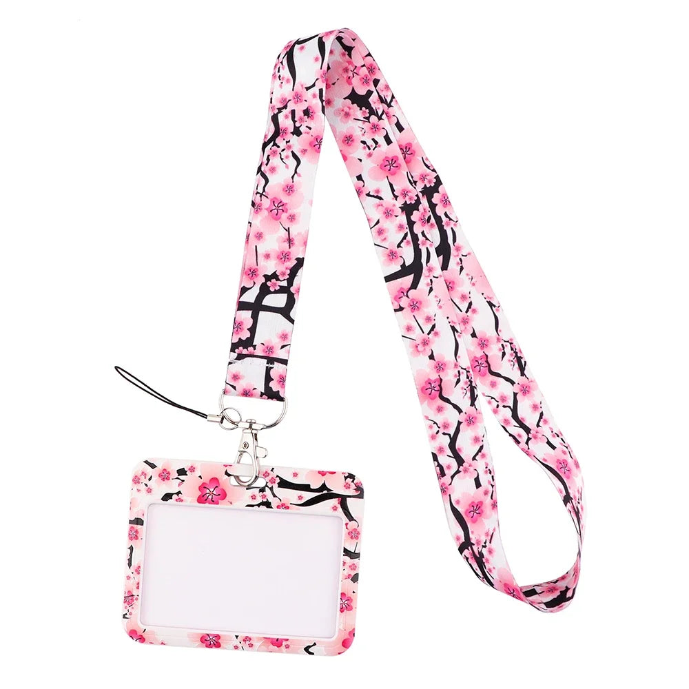 Sakura Cherry Blossoms Flower lanyard