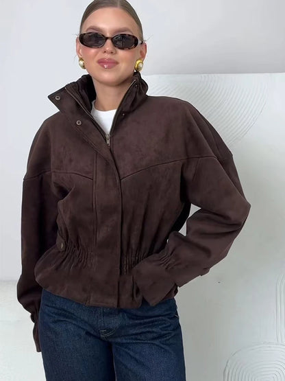 Solid Zip-Up Jacket