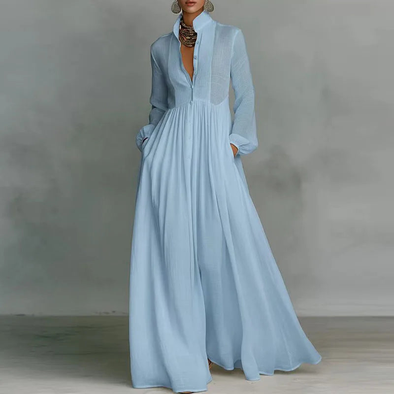 Sheer Lantern Sleeve Dress