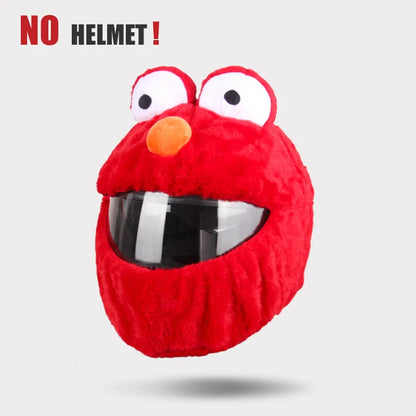 Plush Cartoon Full-Face Helmet Cover