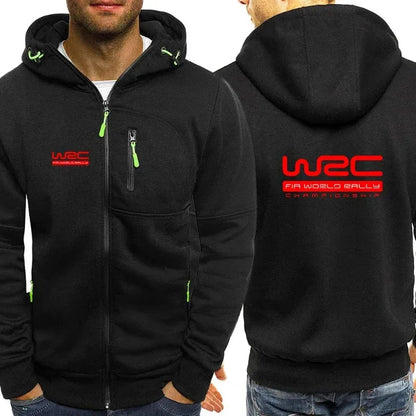 Logo Print Zip Hoodie
