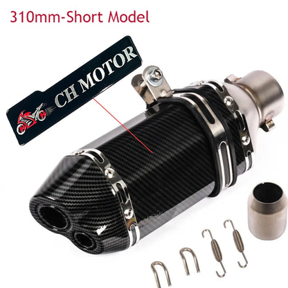 Universal 51mm Escape Moto Exhaust Muffler Tube