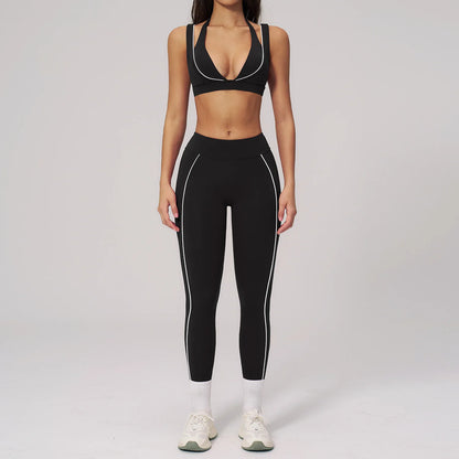 Striped Yoga Set