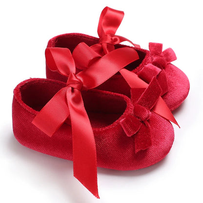 Red Fluffy Baby Princess Shoes