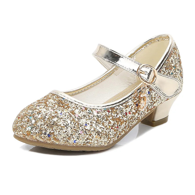 Leather Princess Heeled Shoes