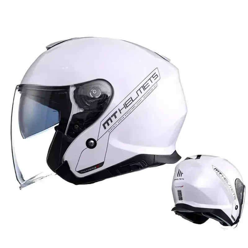 MT Thunder Double-Lens Jet Helmet