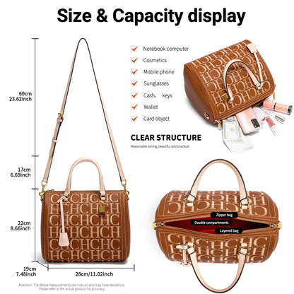 Embroidered Baguette Shoulder Bag