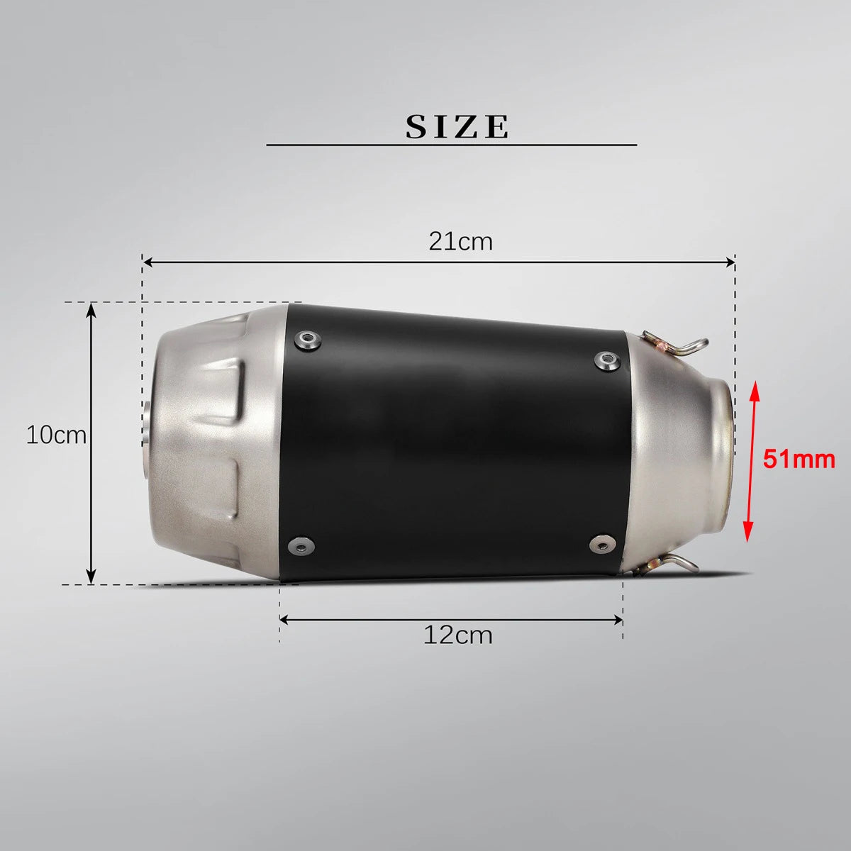 Universal Stainless Steel Motorcycle Exhaust Muffler Pipe